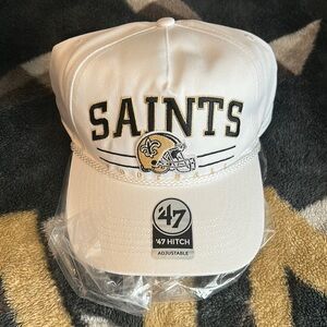 New Orleans Saints SnapBack white hat